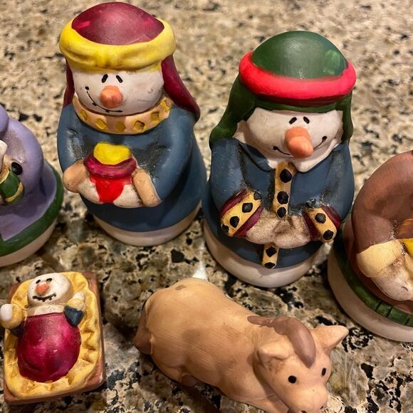 Little wise Snowmen nativity scene - Picture 7 of 10